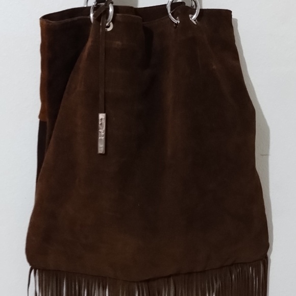 D2 Leather Bag with fringe - Picture 4 of 10